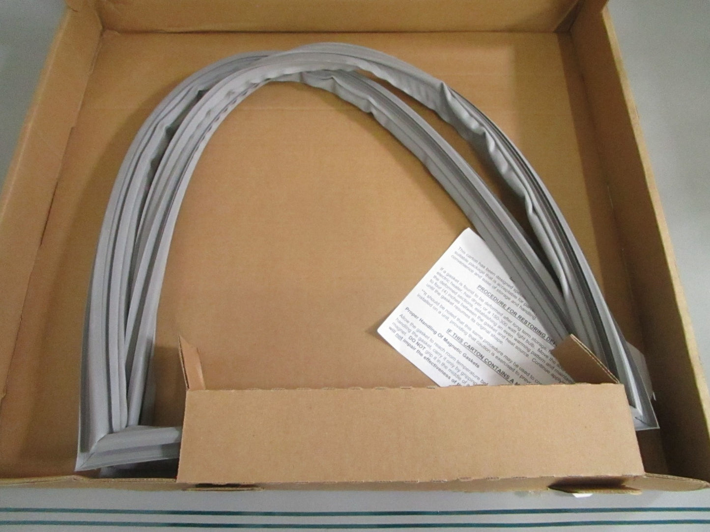Whirlpool W10830162 NEW OEM French Door Refrigerator Door Gasket Gray NOS 0820