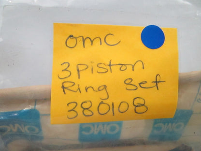 *NEW OEM* 0810 OMC Johnson Evinrude 3 Piston Ring Set 380108 0380108