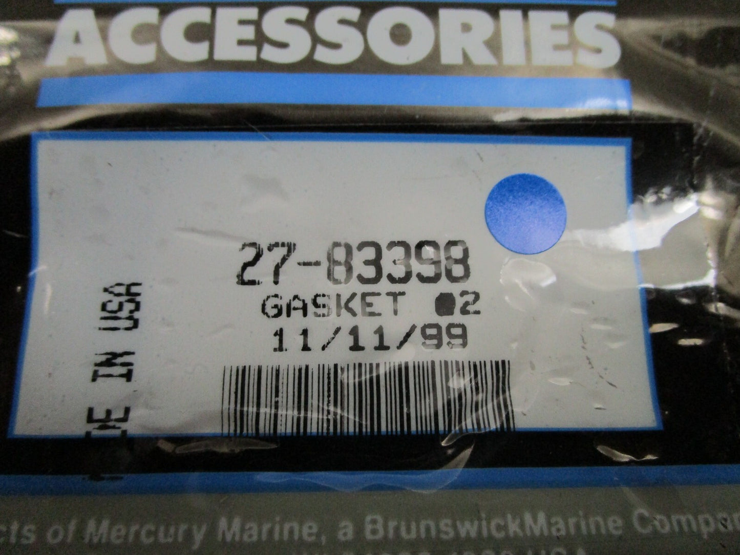 *NEW OEM* 0810 Mercury Quicksilver Gasket 27-83398