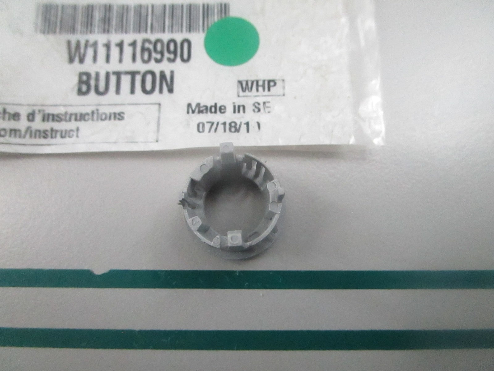 Whirlpool NEW OEM Microwave Button Holder W11116990 0810