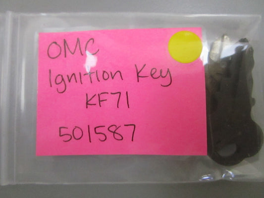*NEW OEM* 0810 OMC Johnson Evinrude Ignition Key KF71 501587 0501587