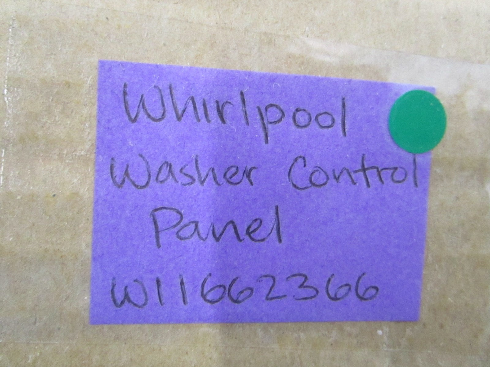 NEW OEM W11662366 Whirlpool Washer Control Panel 0810