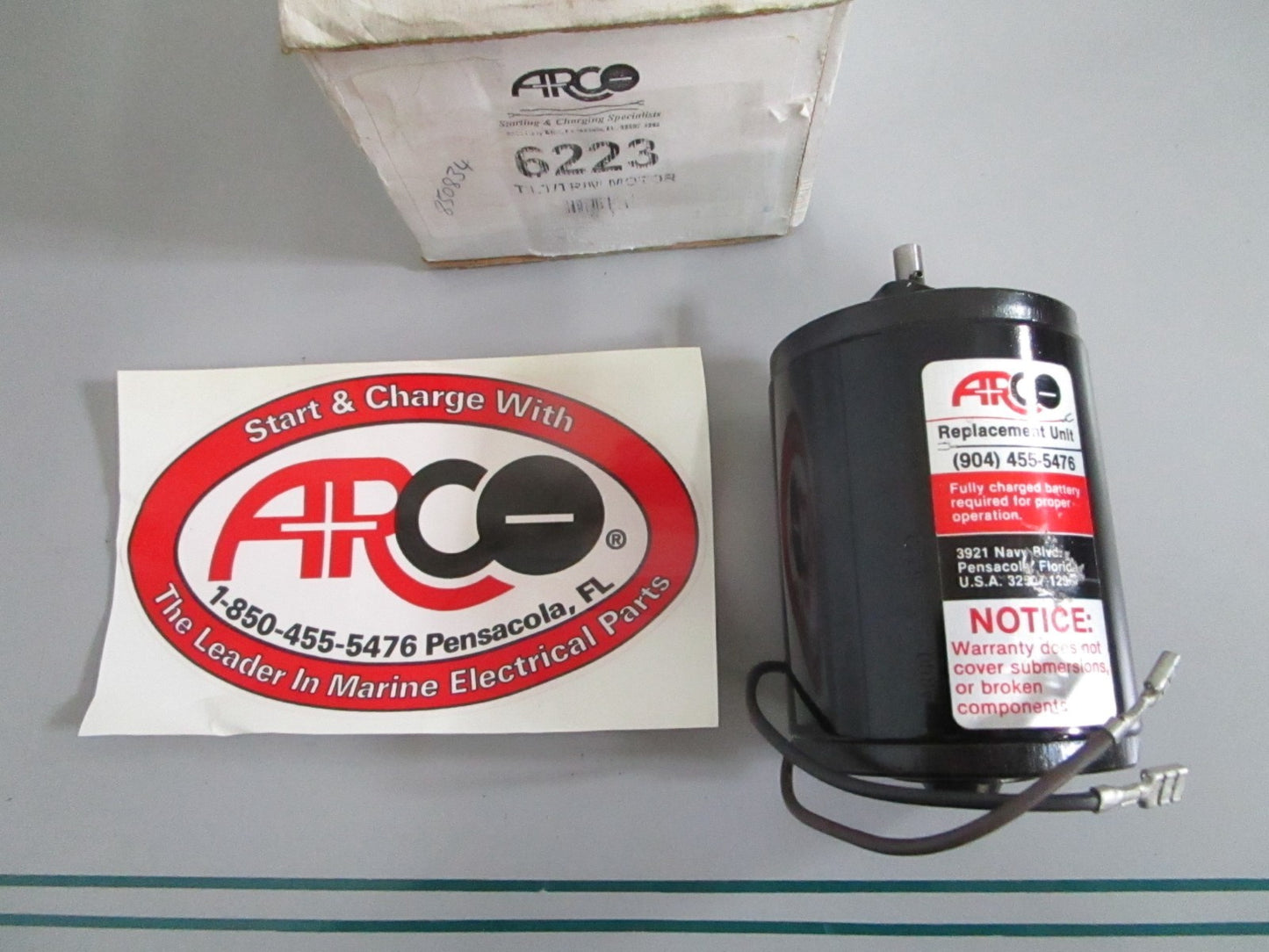 NEW 6223 Arco Tilt/Trim Motor Rep: 850834 Volvo 0820