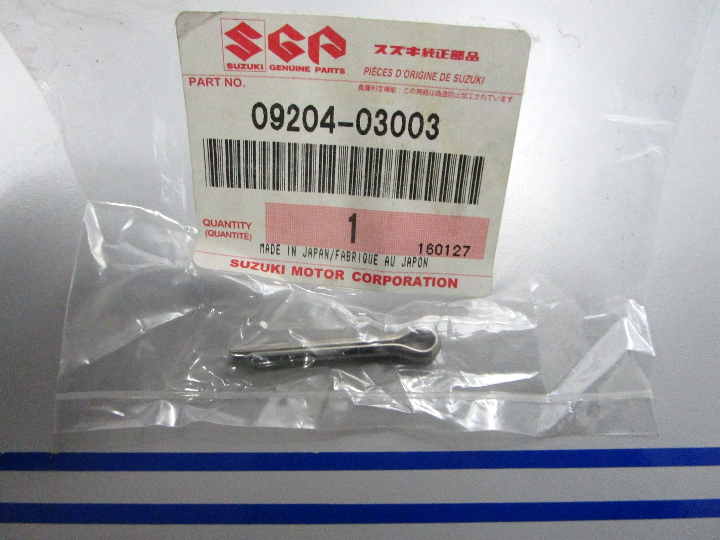 *NEW OEM* 0810 Suzuki Cotter Pin 09204-03003