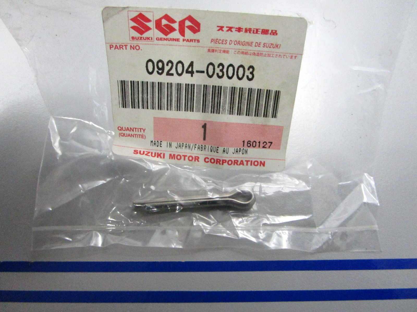 *NEW OEM* 0810 Suzuki Cotter Pin 09204-03003