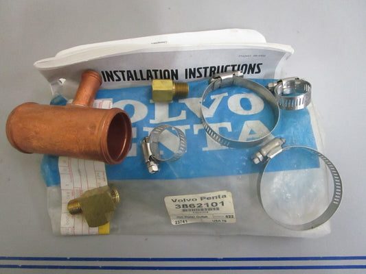 *NEW OEM* 0820 Volvo Penta Hot Water Outlet 3862101