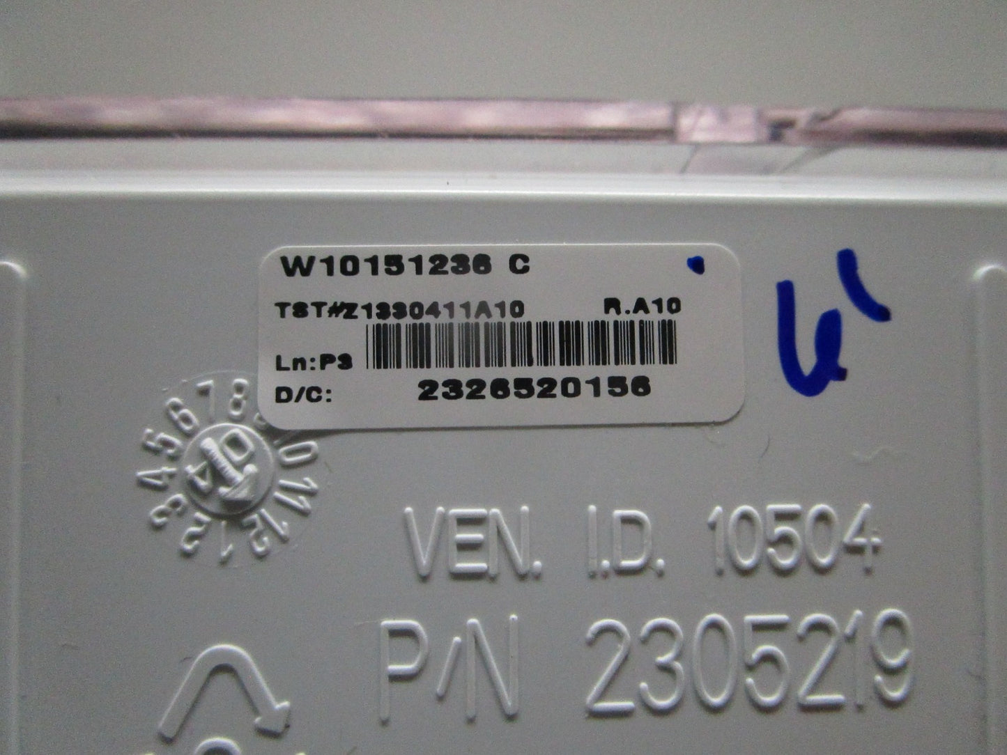 *NEW OEM* 0820 Whirlpool Refrigerator Control Board W10151236