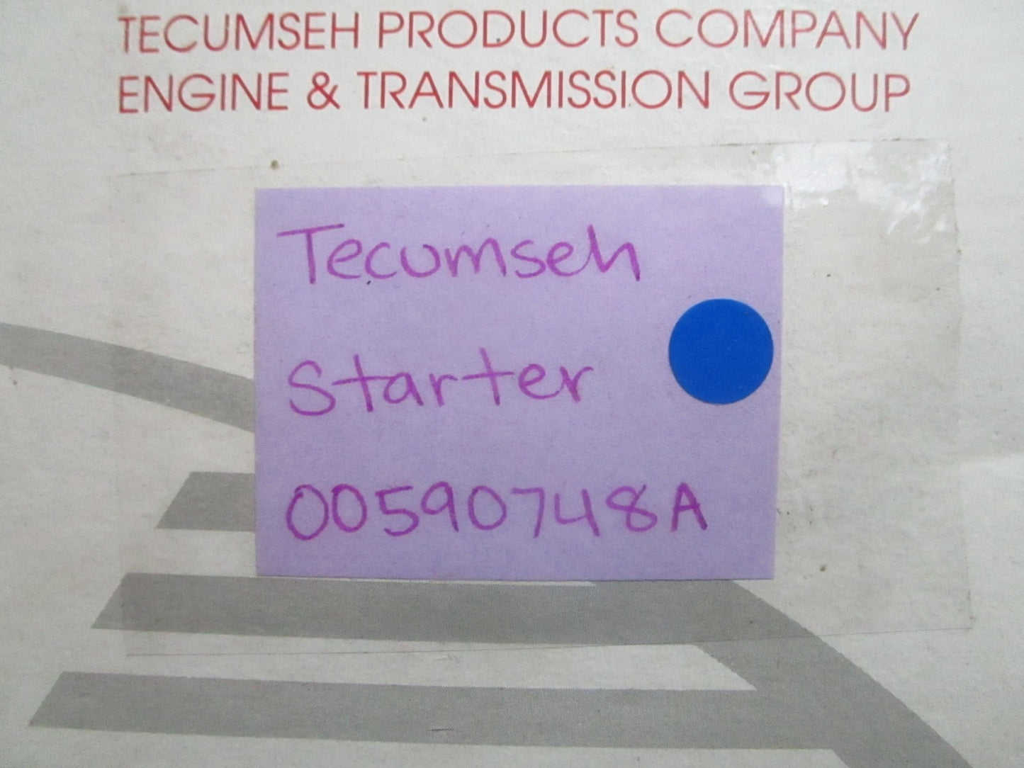 *NEW OEM* 0820 Tecumseh Starter 00590748A