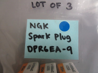 *NEW* (LOT OF 3) 0810 NGK Spark Plug DPR6EA-9