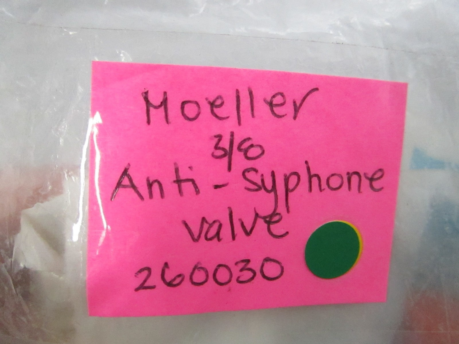 NEW 260030 Moeller 3/8 Anti-Siphon Valve 0810