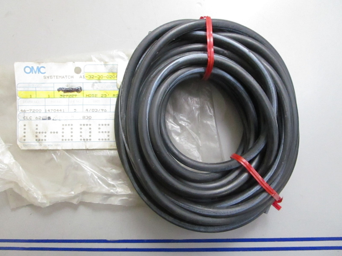 *NEW OEM* 0820 OMC Johnson Evinrude 25' Roll Hose 327229 0327229