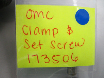 NEW OEM 173506 0173506 OMC Johnson Evinrude Clamp & Set Screw 0810