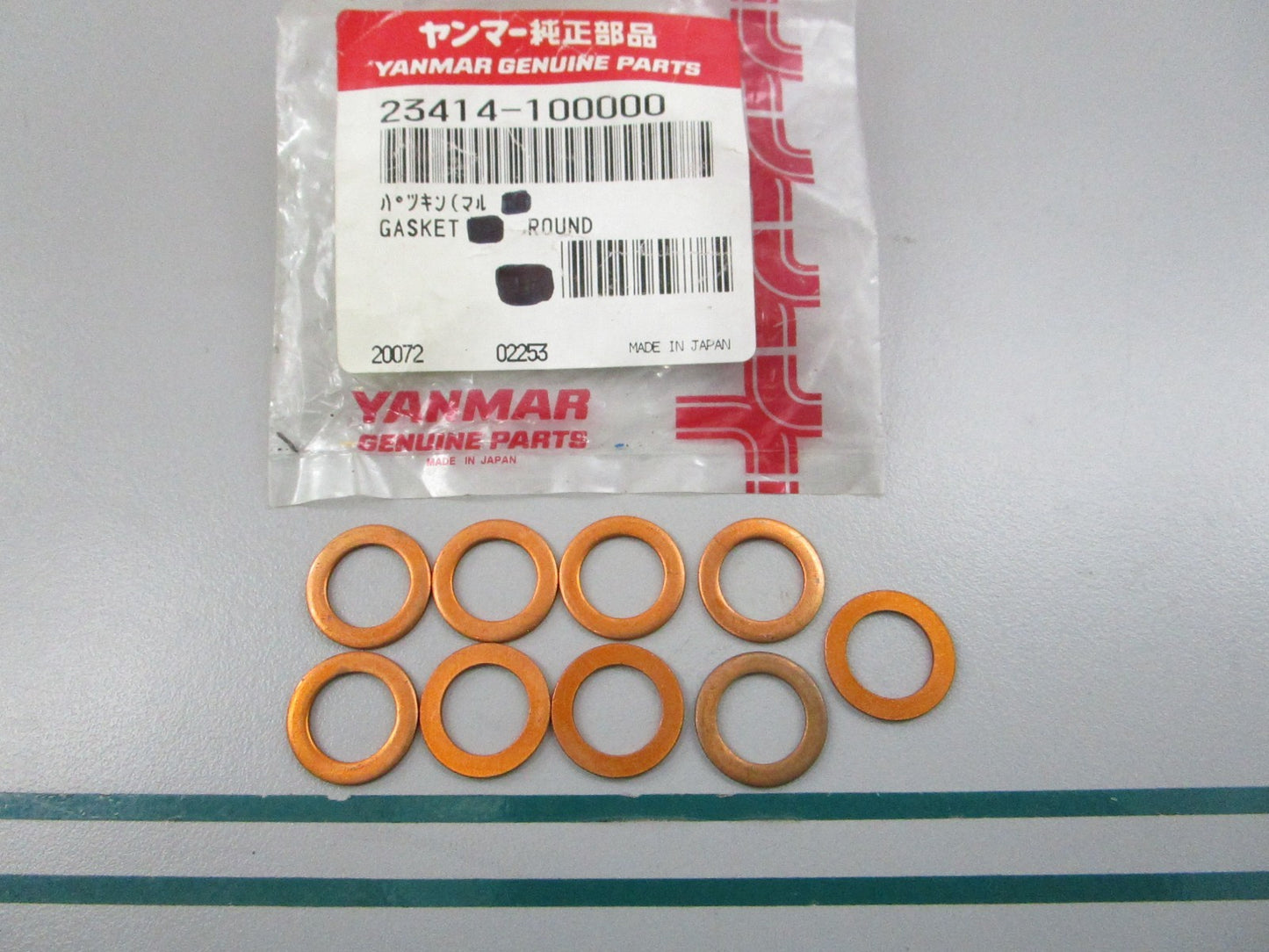 NEW OEM (LOT OF 9) 23414-100000 Yanmar Gasket 0810