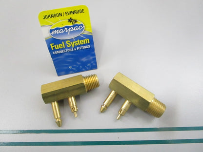 NEW (LOT OF 2) 7-0910 Marpac 1/4 NPT Brass Male Fitting 0810