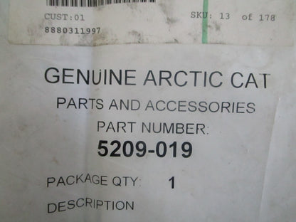 *NEW OEM* 0820 Arctic Cat Team Arctic Chrome Decal 5209-019