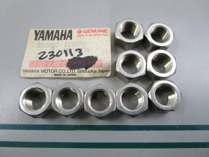 NEW OEM (LOT OF 9) 95380-12600-00 Yamaha Nut 0810
