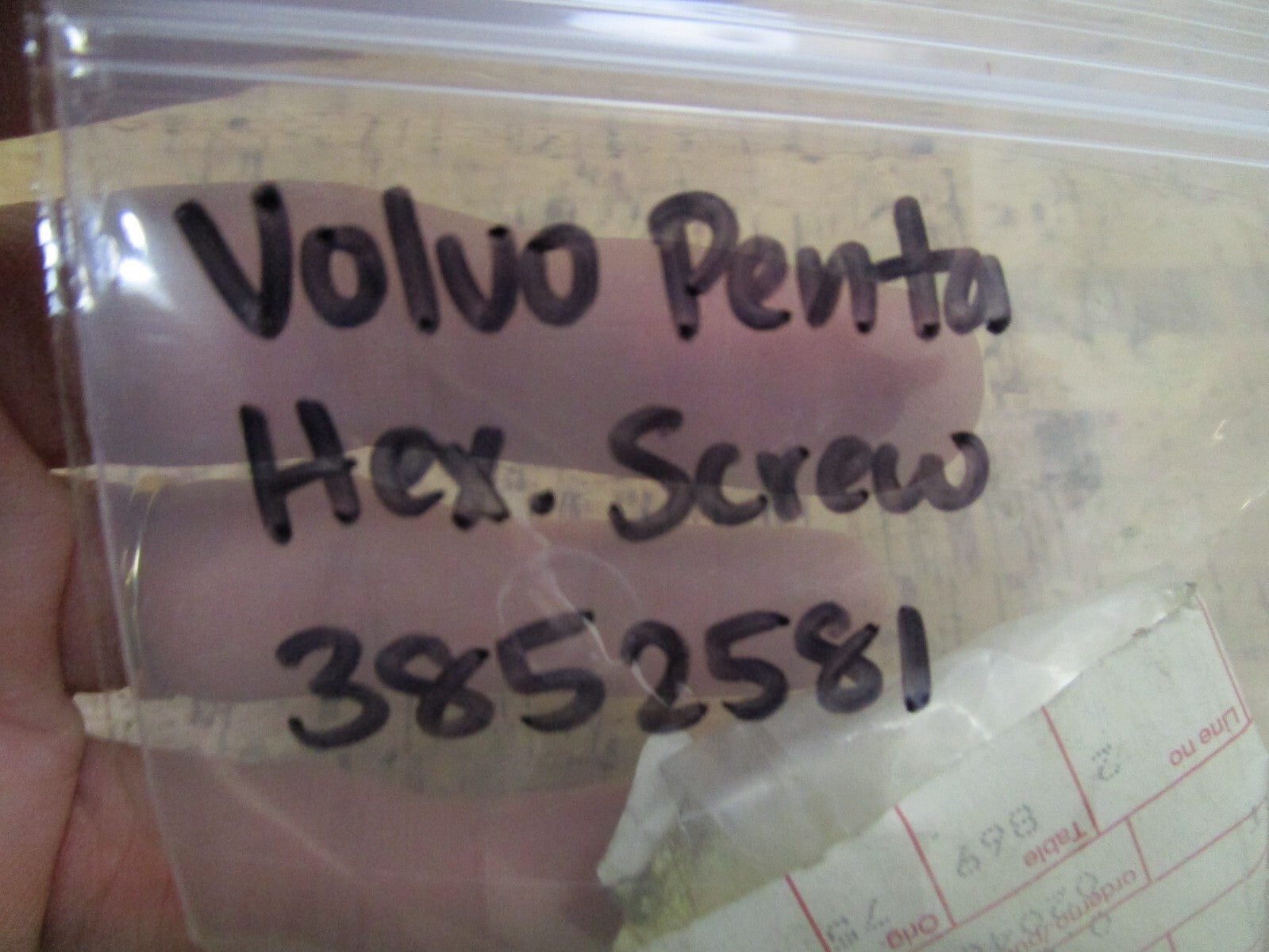 *NEW OEM* 0750 Volvo Penta HEX SCREW 3852581