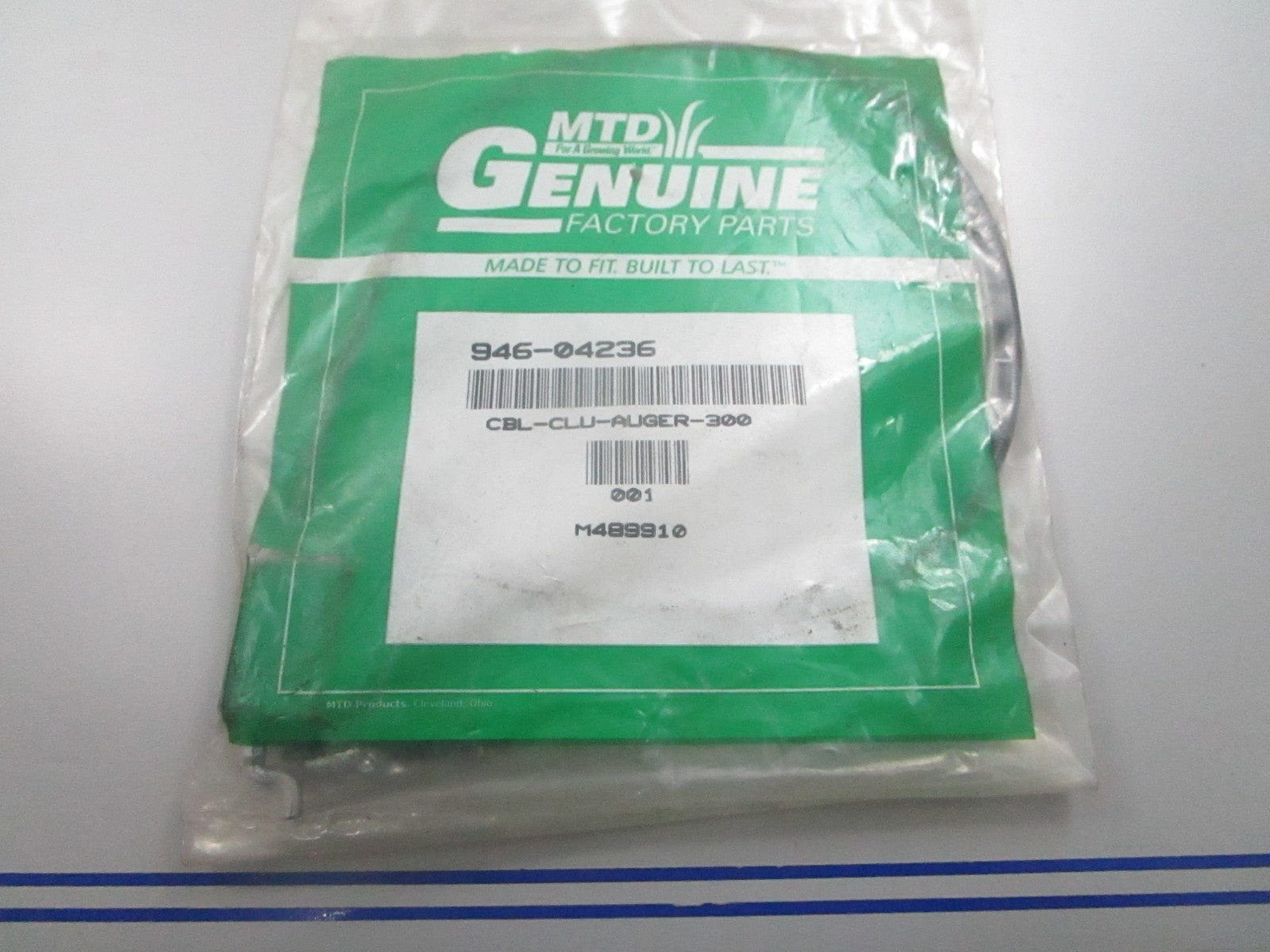 *NEW OEM* 0810 MTD Auger Clutch Cable 946-04236
