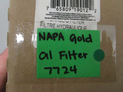 NEW 7724 NAPA Gold Oil Filter 0810