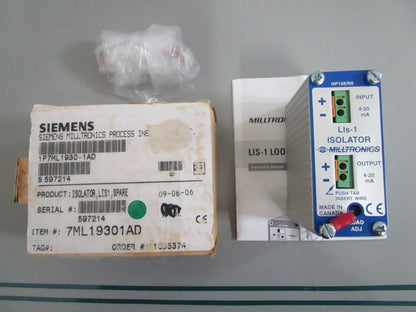 Siemens Milltronics 7ML1930-1AD Level Isolator NOS Genuine NEW OEM 0820