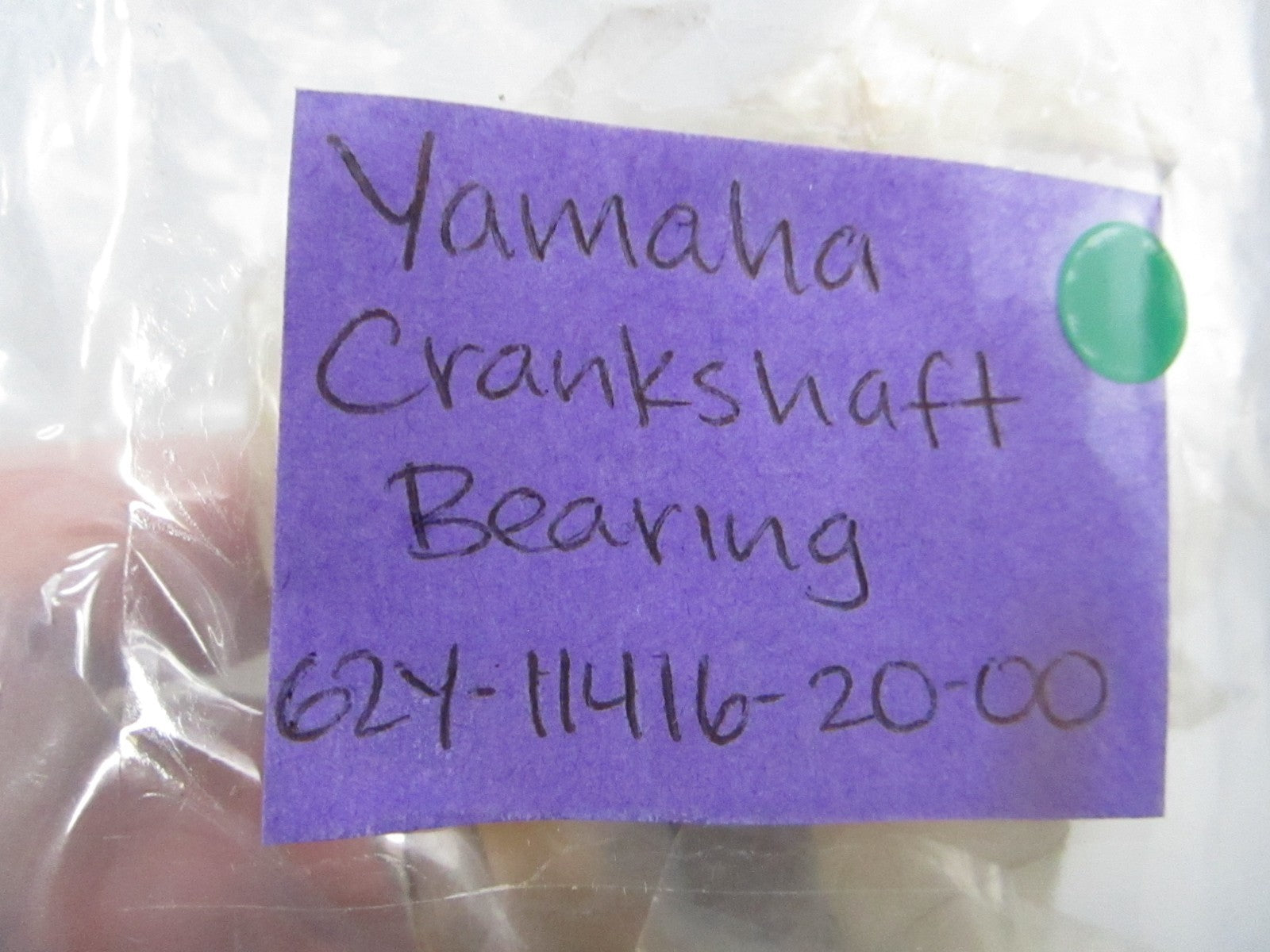 NEW OEM (LOT OF 2) 62Y-11416-20-00 Yamaha Crankshaft Bearing 0810