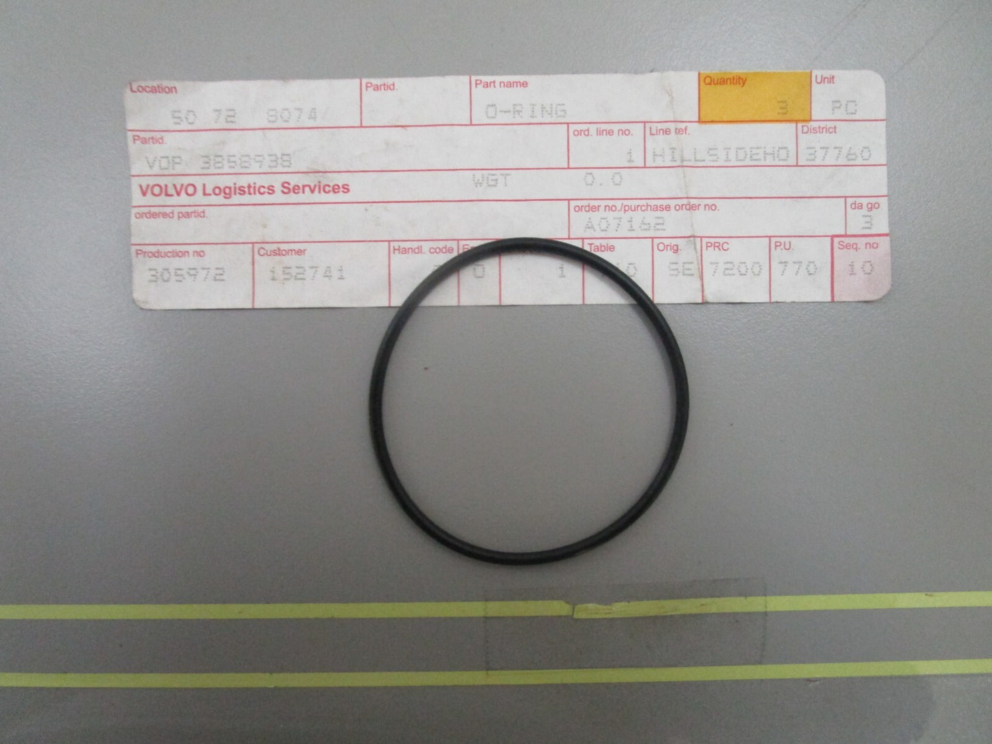 *NEW OEM* 0810 Volvo Penta O-Ring 3858938