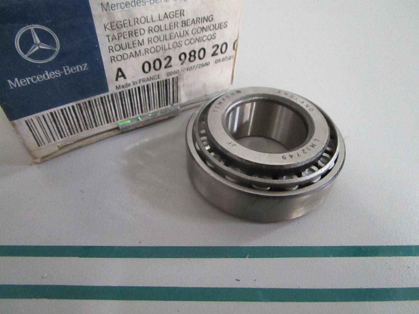 NEW OEM A002980200264 Mercedes-Benz Tapered Roller Bearing 0820