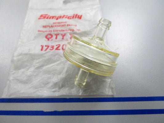 *NEW OEM* 0810 Simplicity Fuel Filter 173206