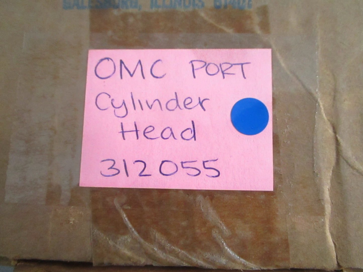 NEW OEM 312055 0312055 OMC Johnson Evinrude PORT Cylinder Head 0820
