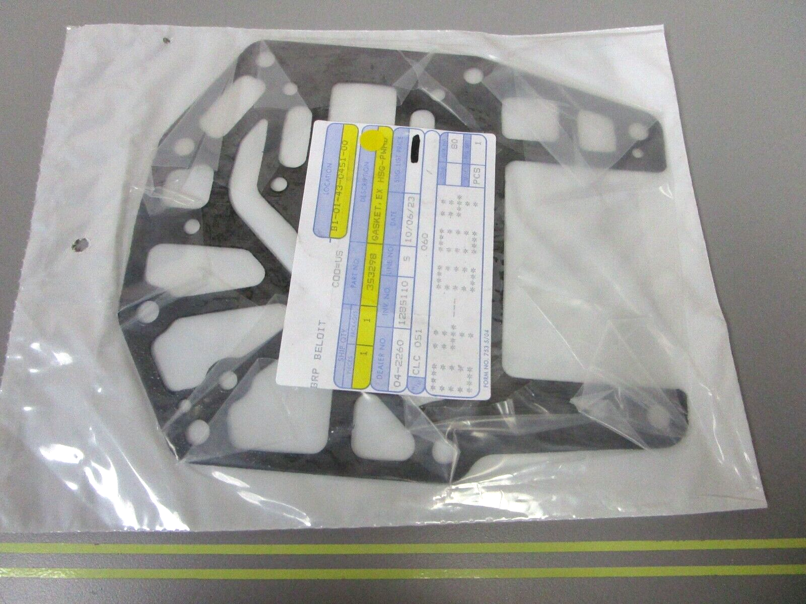 *NEW OEM* 0810 OMC Johnson Evinrude Exhaust Housing Gasket 353298 0353298