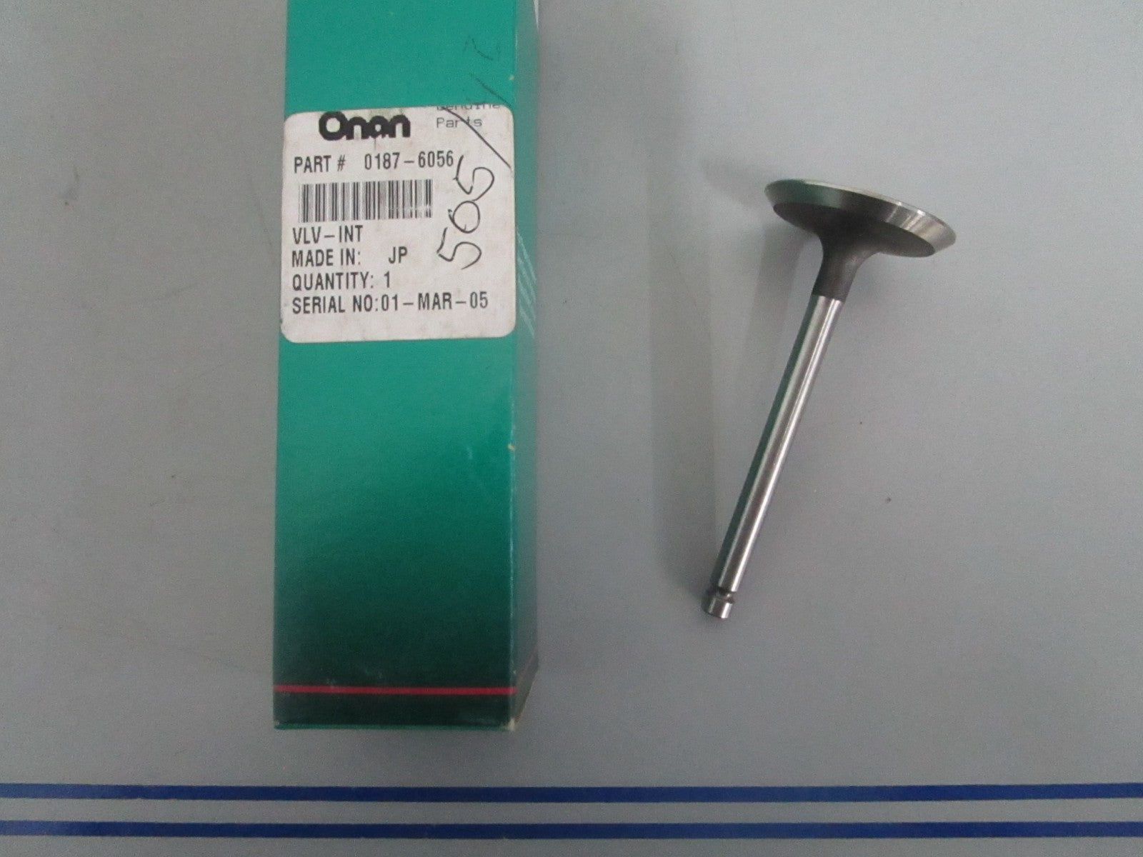 *NEW OEM* 0820 Onan Intake Valve 0187-6056