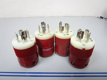 *NEW OEM* (LOT OF 4) 0720 Marinco Trolling Motor 12/24V Red Male Plug 2018BP-12