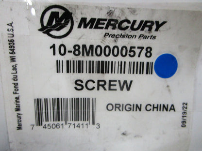 *NEW OEM* 0810 Mercury Quicksilver Screw 10-8M0000578