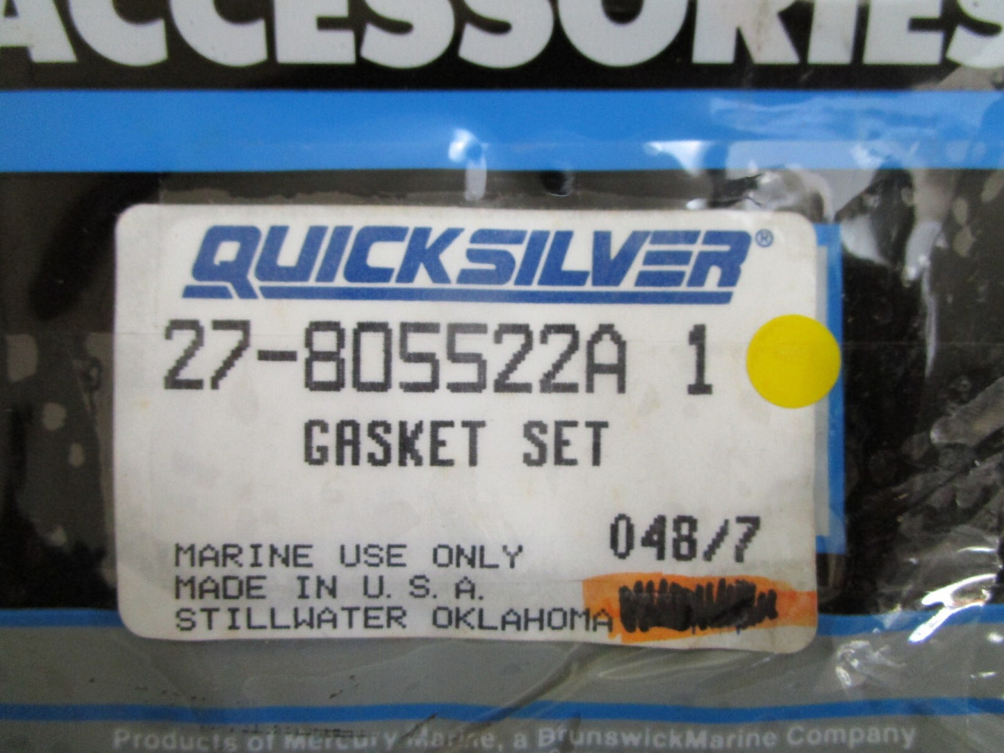 *NEW OEM* 0820 Mercury Quicksilver Gasket Set 27-805522A 1