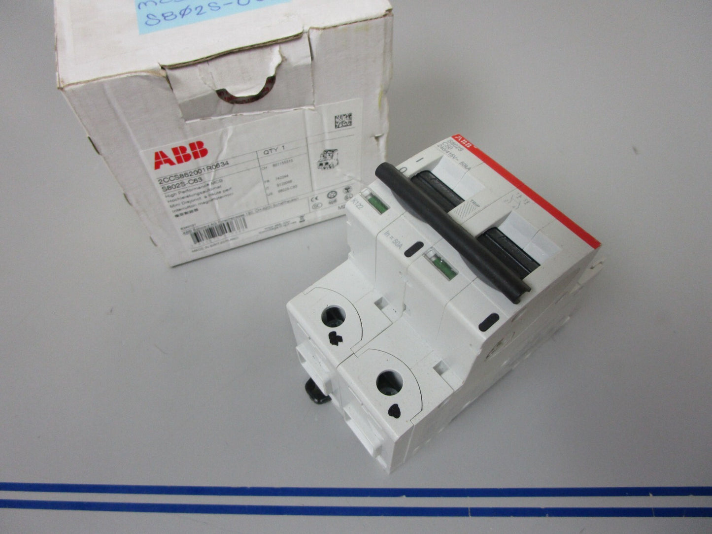 *NEW* 0720 ABB High Performance MCB S802S-C63