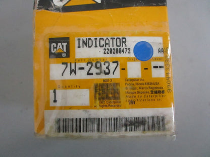 NEW OEM 7W-2937 CAT Oil Pressure Indicator 0820