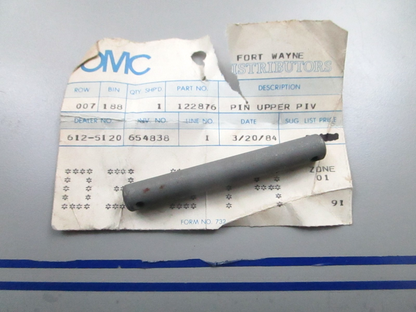 *NEW OEM* 0810 OMC Johnson Evinrude Pin 122876 0122876