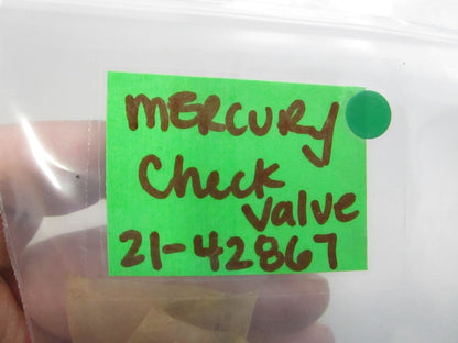 NEW OEM 21-42867 Mercury Quicksilver Check Valve 0810
