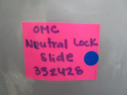 *NEW OEM* 0820 OMC Johnson Evinrude Neutral Lock Slide 332428 0332428