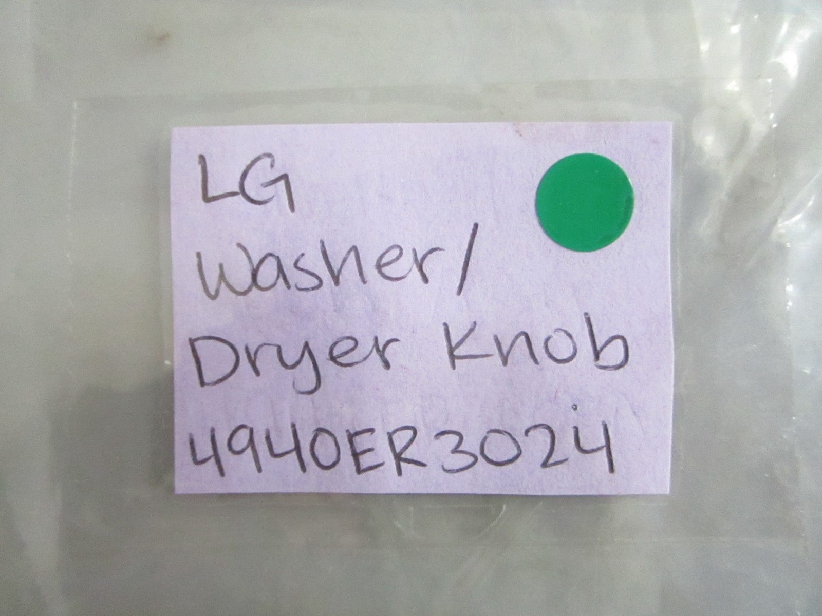 NEW OEM 4940ER3024 LG Washer/Dryer Knob 0820