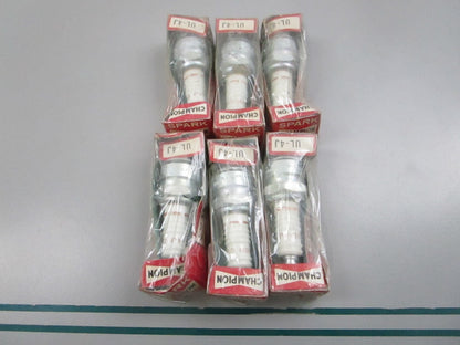 NEW (LOT OF 6) UL-4J Champion Spark Plug 0810