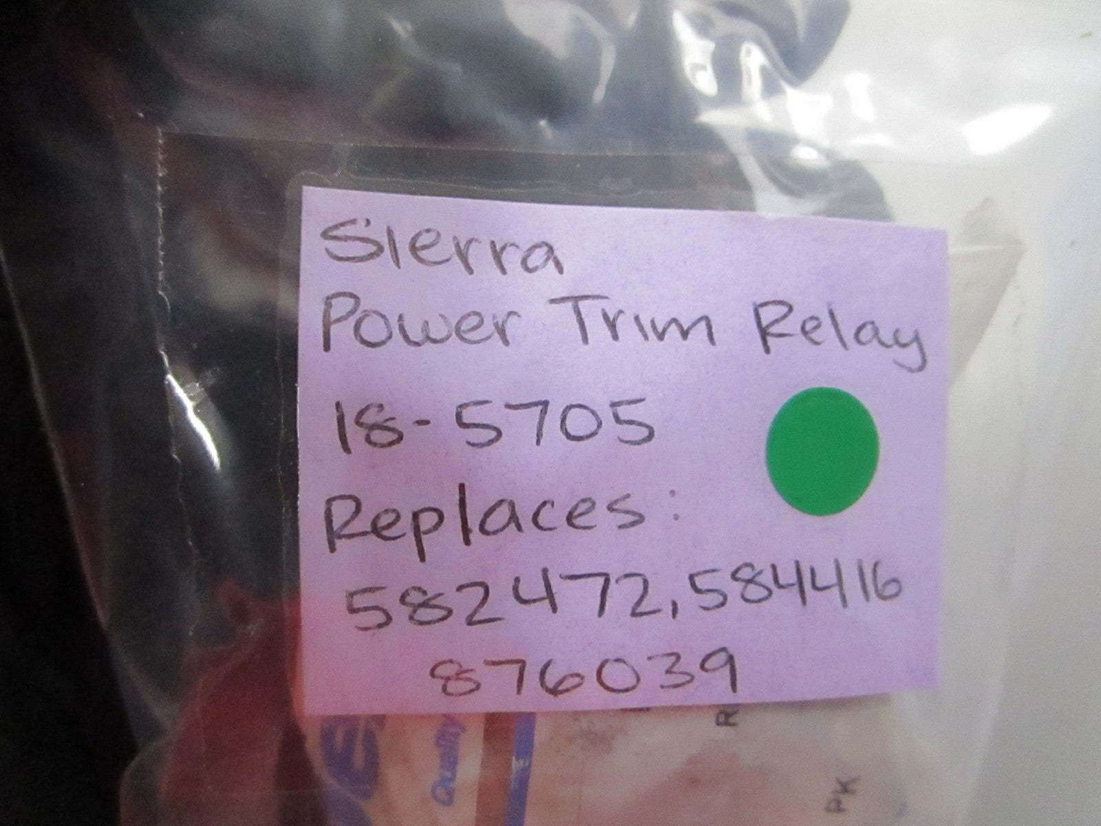 NEW 18-5705 Replaces: 582472 584416 876039 Sierra Power Trim Relay 0810
