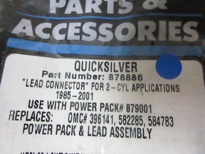 *NEW OEM* 0770 Mercury Quicksilver Lead Connector for 2 -CYL Applications 878886