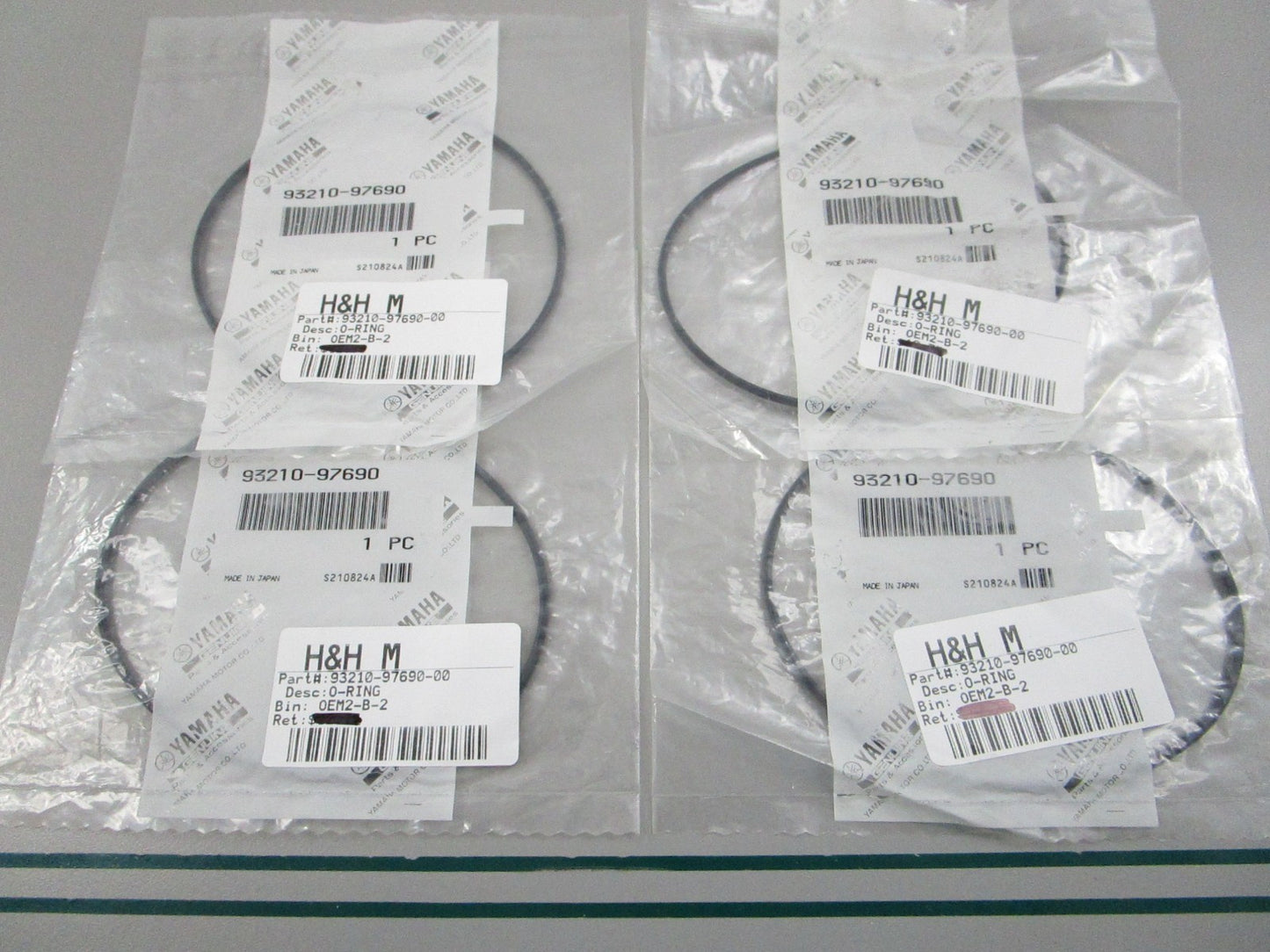 NEW OEM (LOT OF 4) 93210-97690-00 Yamaha O-Ring 0810
