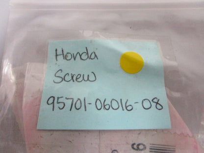 *NEW OEM* (LOT OF 2) 0750 Honda SCREW 95701-06016-08