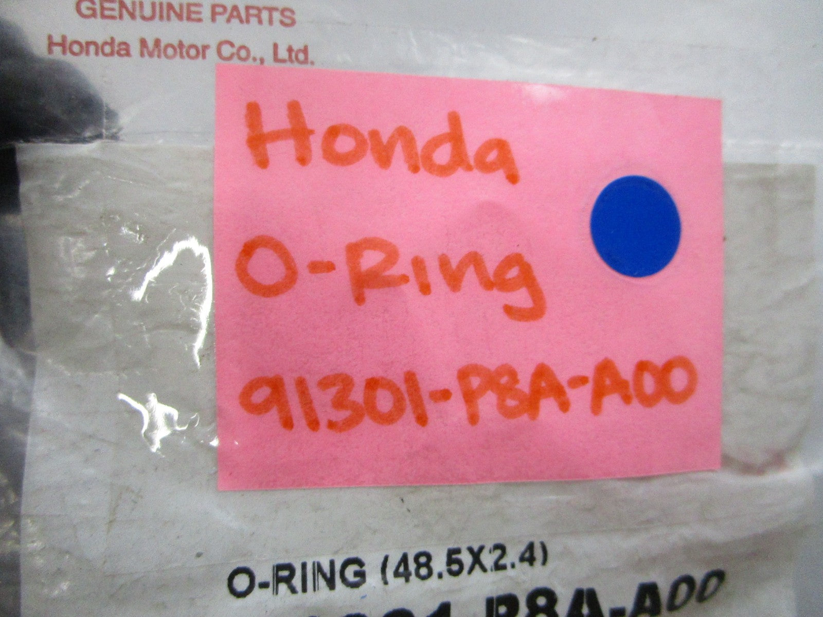 *NEW OEM* 0810 Honda O-Ring 91301-P8A-A00