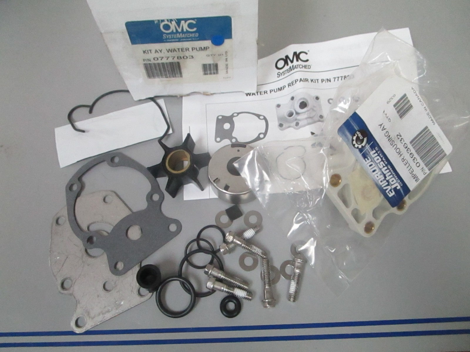 NEW OEM 777803 0777803 OMC Johnson Evinrude Water Pump Kit Assembly 0720