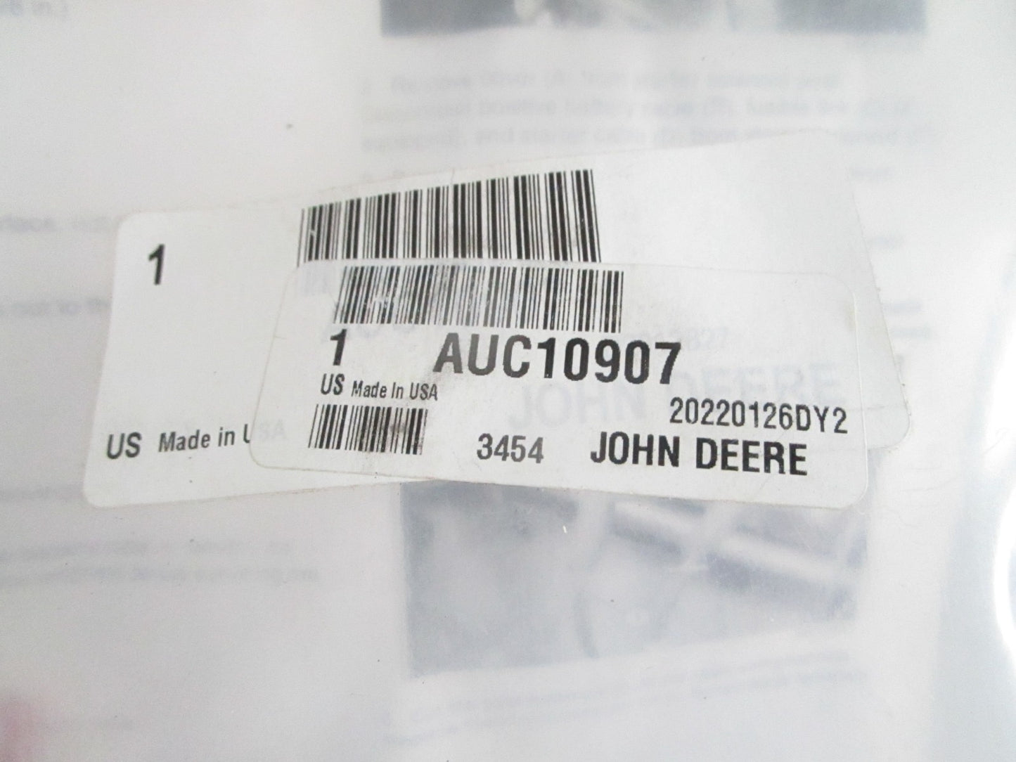 NEW OEM AUC10907 John Deere Solenoid Kit 0820