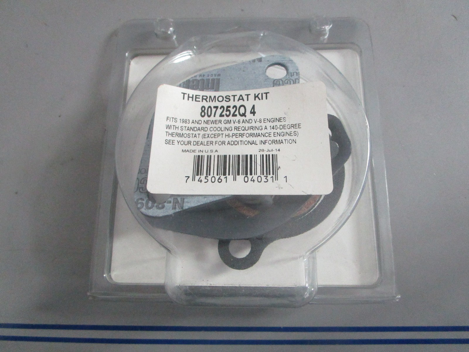 NEW OEM 807252Q4 Mercury Quicksilver Thermostat Kit 0820