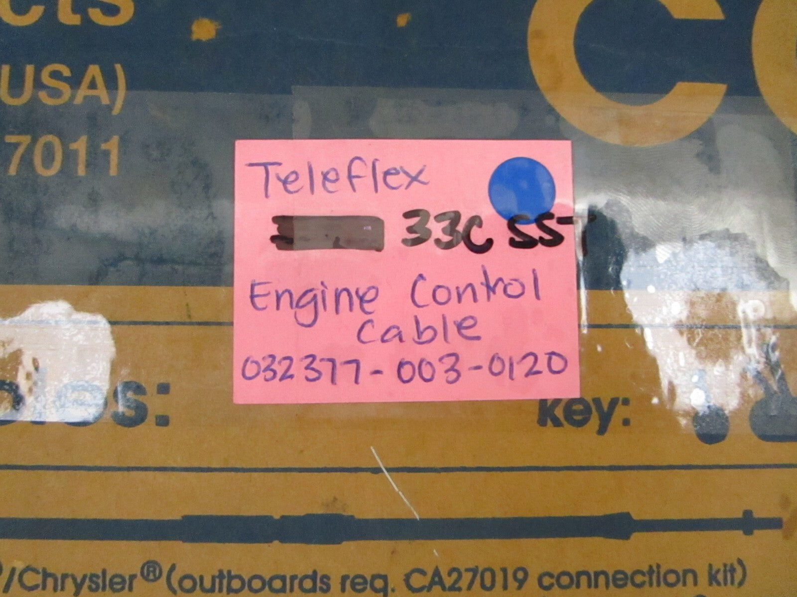 *NEW* 0780 Teleflex 33C SST Engine Control Cable 032377-003-0120